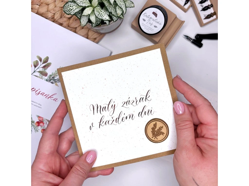 Ukázka z kurzu kaligrafie